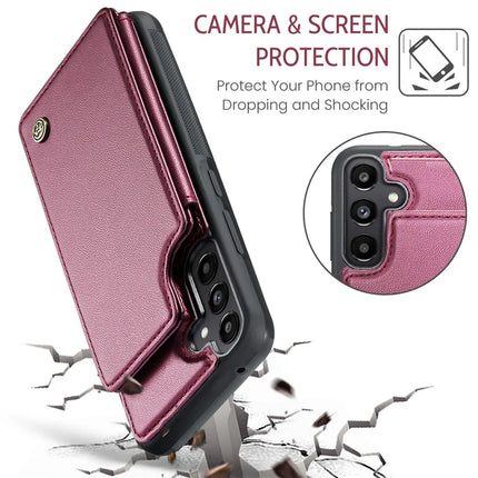 For Samsung Galaxy A36 5G Case CASEME C22 Series  Leather+TPU Cover RFID Blocking 5 Card Slots