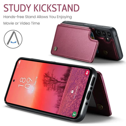 For Samsung Galaxy A36 5G Case CASEME C22 Series  Leather+TPU Cover RFID Blocking 5 Card Slots