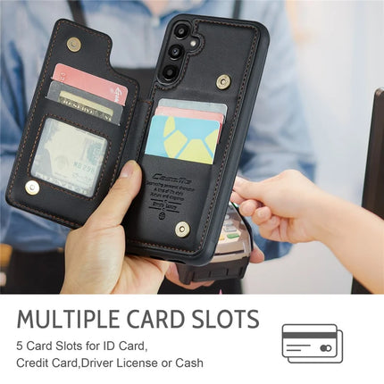 For Samsung Galaxy A36 5G Case CASEME C22 Series  Leather+TPU Cover RFID Blocking 5 Card Slots