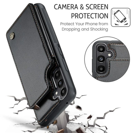 For Samsung Galaxy A36 5G Case CASEME C22 Series  Leather+TPU Cover RFID Blocking 5 Card Slots