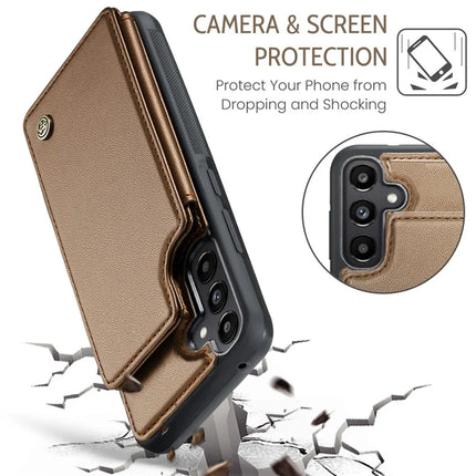 For Samsung Galaxy A36 5G Case CASEME C22 Series  Leather+TPU Cover RFID Blocking 5 Card Slots