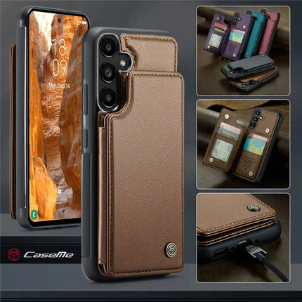 For Samsung Galaxy A36 5G Case CASEME C22 Series  Leather+TPU Cover RFID Blocking 5 Card Slots