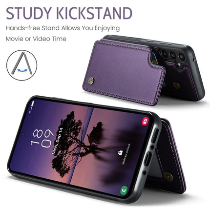 For Samsung Galaxy A36 5G Case CASEME C22 Series  Leather+TPU Cover RFID Blocking 5 Card Slots