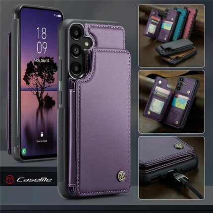 For Samsung Galaxy A36 5G Case CASEME C22 Series  Leather+TPU Cover RFID Blocking 5 Card Slots