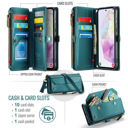 For Samsung Galaxy A36 5G Case CASEME C36 Series  Zipper Wallet Leather Phone Cover with Straps