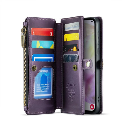 For Samsung Galaxy A36 5G Case CASEME C36 Series  Zipper Wallet Leather Phone Cover with Straps