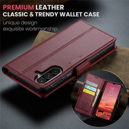 For Samsung Galaxy A26 5G Case CASEME 023 Series RFID Blocking Glossy Stand Phone Cover