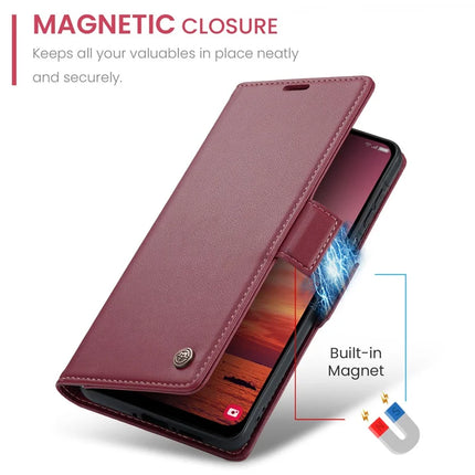 For Samsung Galaxy A26 5G Case CASEME 023 Series RFID Blocking Glossy Stand Phone Cover