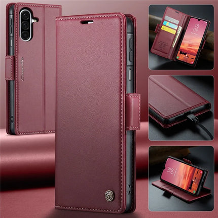 For Samsung Galaxy A26 5G Case CASEME 023 Series RFID Blocking Glossy Stand Phone Cover