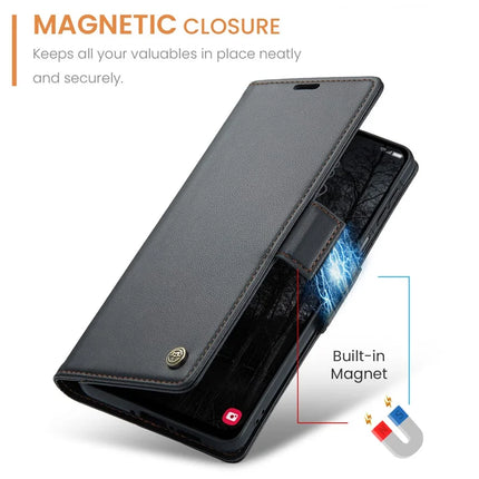 For Samsung Galaxy A26 5G Case CASEME 023 Series RFID Blocking Glossy Stand Phone Cover