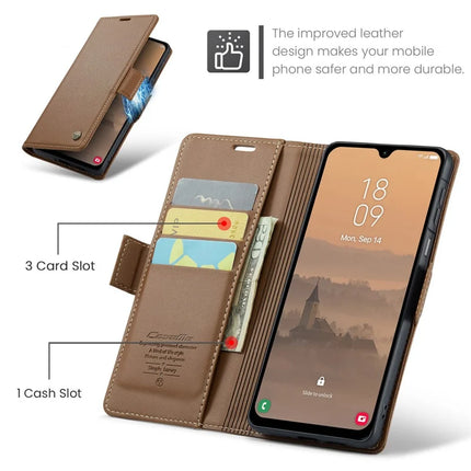 For Samsung Galaxy A26 5G Case CASEME 023 Series RFID Blocking Glossy Stand Phone Cover