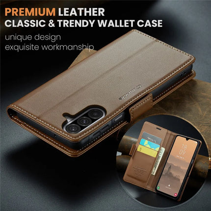 For Samsung Galaxy A26 5G Case CASEME 023 Series RFID Blocking Glossy Stand Phone Cover