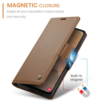 For Samsung Galaxy A26 5G Case CASEME 023 Series RFID Blocking Glossy Stand Phone Cover