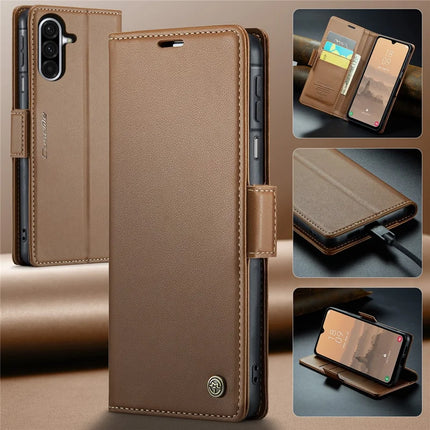 For Samsung Galaxy A26 5G Case CASEME 023 Series RFID Blocking Glossy Stand Phone Cover
