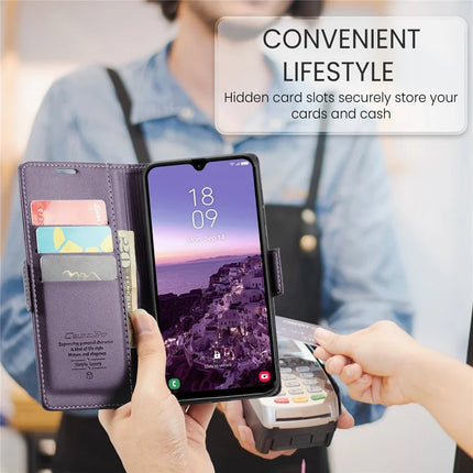 For Samsung Galaxy A26 5G Case CASEME 023 Series RFID Blocking Glossy Stand Phone Cover