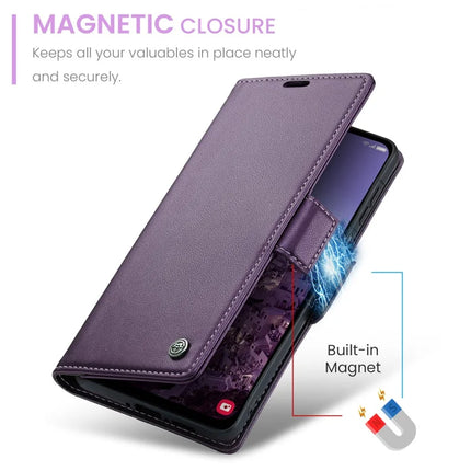 For Samsung Galaxy A26 5G Case CASEME 023 Series RFID Blocking Glossy Stand Phone Cover