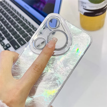 For Huawei Pura 70 Case IMD Design Shockproof Hybrid Phone Cover with Glass Lens Film