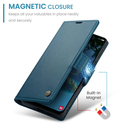 For Samsung Galaxy A36 5G Case CASEME 023 Series RFID Blocking Glossy Stand Phone Cover