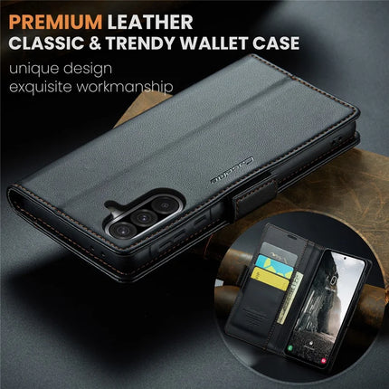 For Samsung Galaxy A36 5G Case CASEME 023 Series RFID Blocking Glossy Stand Phone Cover