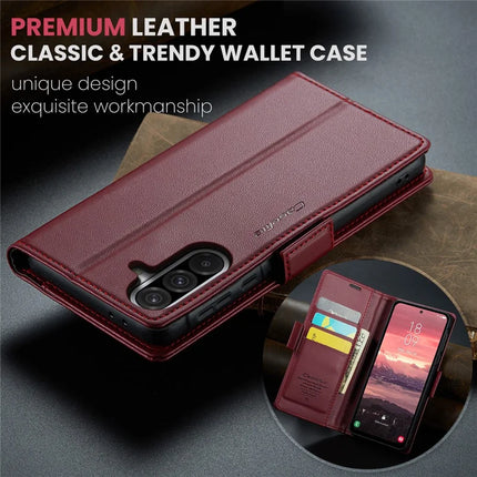 For Samsung Galaxy A36 5G Case CASEME 023 Series RFID Blocking Glossy Stand Phone Cover