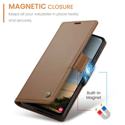 For Samsung Galaxy A36 5G Case CASEME 023 Series RFID Blocking Glossy Stand Phone Cover