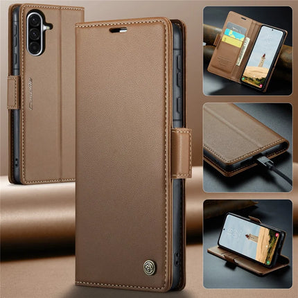 For Samsung Galaxy A36 5G Case CASEME 023 Series RFID Blocking Glossy Stand Phone Cover