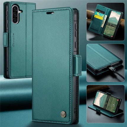 For Samsung Galaxy A36 5G Case CASEME 023 Series RFID Blocking Glossy Stand Phone Cover