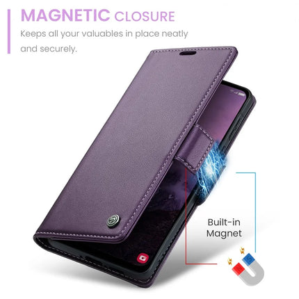 For Samsung Galaxy A56 5G Case CASEME 023 Series RFID Blocking Glossy Stand Phone Cover