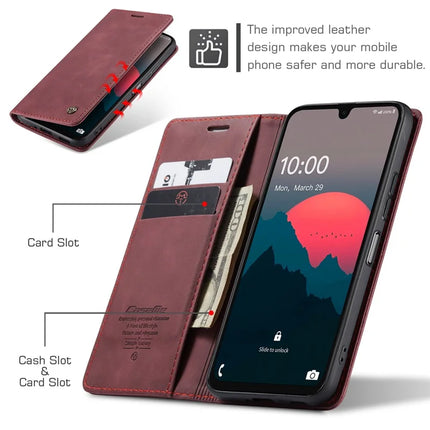 For Samsung Galaxy A26 5G Case CASEME 013 Series Card Holder Stand Leather Phone Cover