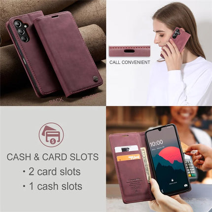 For Samsung Galaxy A26 5G Case CASEME 013 Series Card Holder Stand Leather Phone Cover