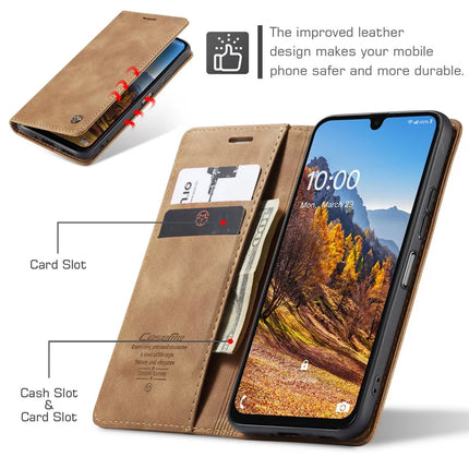For Samsung Galaxy A26 5G Case CASEME 013 Series Card Holder Stand Leather Phone Cover
