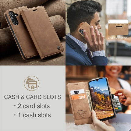 For Samsung Galaxy A26 5G Case CASEME 013 Series Card Holder Stand Leather Phone Cover