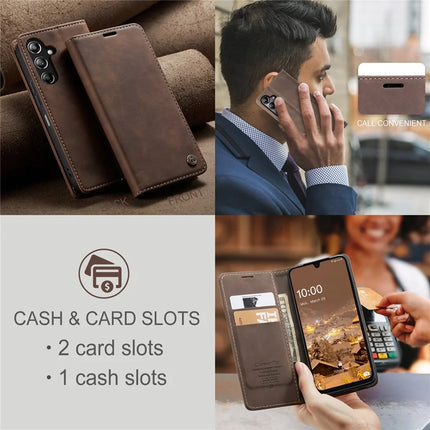For Samsung Galaxy A26 5G Case CASEME 013 Series Card Holder Stand Leather Phone Cover