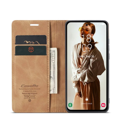 For Samsung Galaxy A36 5G Case CASEME 013 Series Card Holder Stand Leather Phone Cover