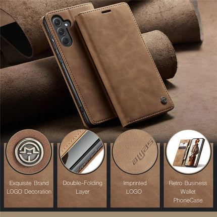 For Samsung Galaxy A36 5G Case CASEME 013 Series Card Holder Stand Leather Phone Cover