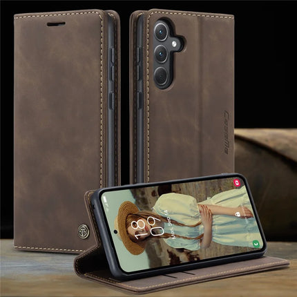 For Samsung Galaxy A36 5G Case CASEME 013 Series Card Holder Stand Leather Phone Cover