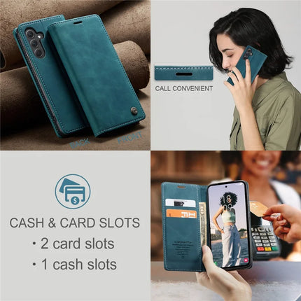 For Samsung Galaxy A36 5G Case CASEME 013 Series Card Holder Stand Leather Phone Cover
