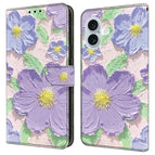 Oil Painting Purple Flowers