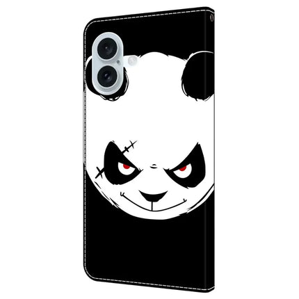 For iPhone 16 Plus Case Pattern Printing Anti-Drop Leather Flip Wallet Phone Cover