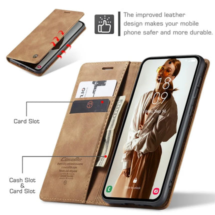 For Samsung Galaxy A56 5G Case CASEME 013 Series Card Holder Stand Leather Phone Cover