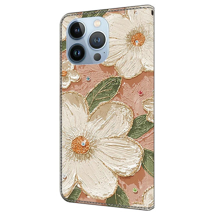 For iPhone 16 Pro Max Case Pattern Printing Anti-Drop Leather Flip Wallet Phone Cover