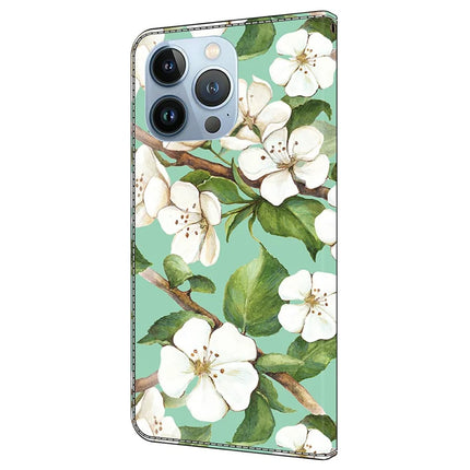 For iPhone 16 Pro Max Case Pattern Printing Anti-Drop Leather Flip Wallet Phone Cover