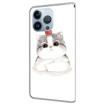 For iPhone 16 Pro Max Case Pattern Printing Anti-Drop Leather Flip Wallet Phone Cover