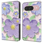 Oil Painting Purple Flowers
