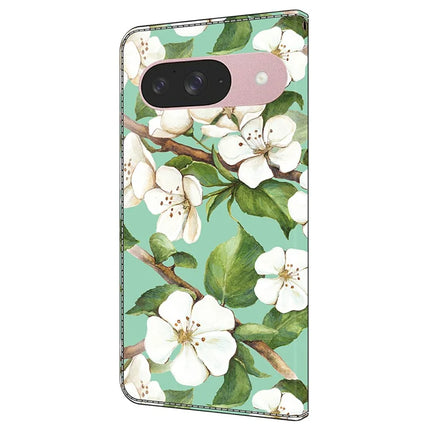For Google Pixel 9 Pro  /  Pixel 9 Case Pattern Printing Anti-Drop Leather Flip Wallet Phone Cover
