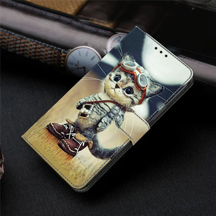 For Google Pixel 9 Pro  /  Pixel 9 Case Pattern Printing Anti-Drop Leather Flip Wallet Phone Cover