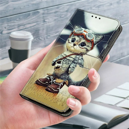 For Google Pixel 9 Pro XL Case Pattern Printing Anti-Drop Leather Flip Wallet Phone Cover