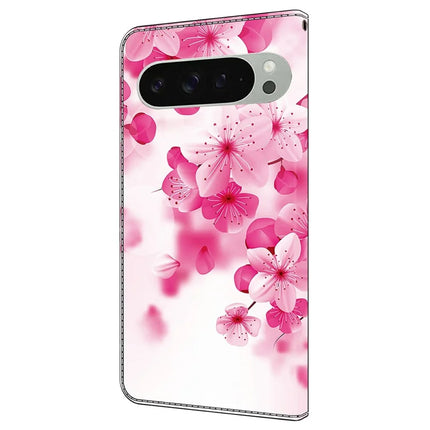 For Google Pixel 9 Pro XL Case Pattern Printing Anti-Drop Leather Flip Wallet Phone Cover