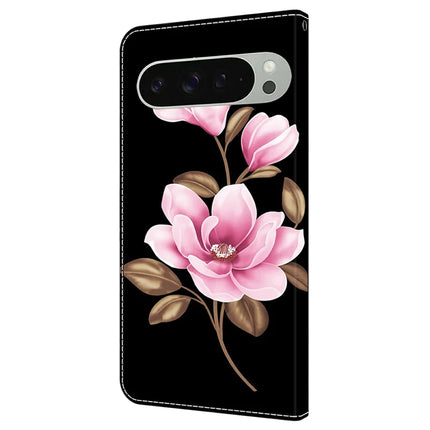 For Google Pixel 9 Pro XL Case Pattern Printing Anti-Drop Leather Flip Wallet Phone Cover