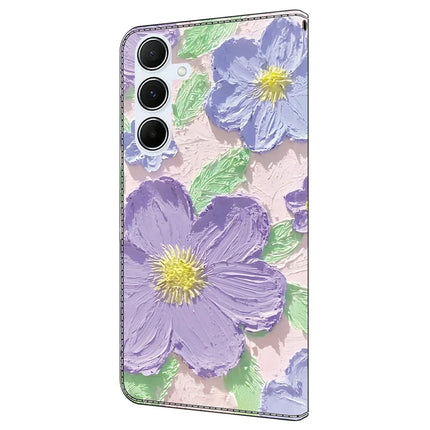 For Samsung Galaxy A56 5G  /  A36 5G Case Pattern Printing Anti-Drop Leather Flip Wallet Phone Cover